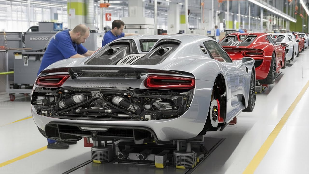 Inside Best Porsche Factory in Germany Producing The Powerful 918 - Production Line