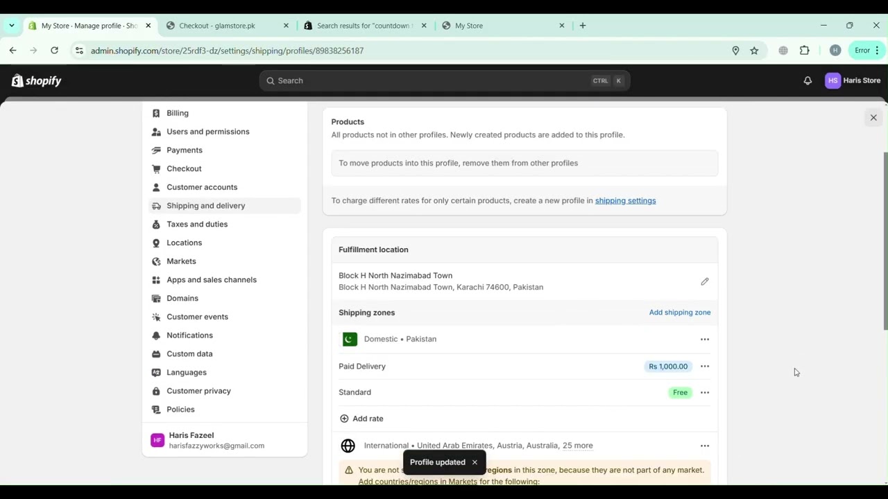 Understanding the basic settings on Shopify | Session#05