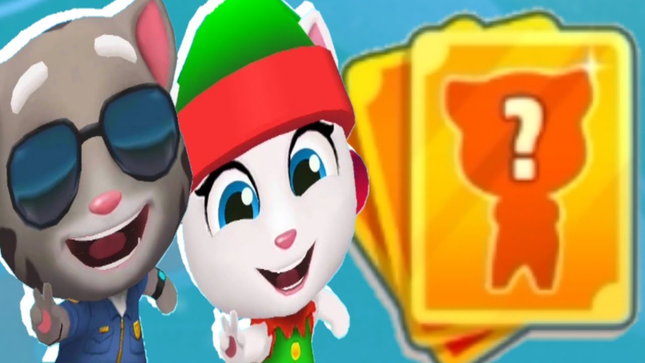 Talking Tom Gold Run New update Chinese Lucky Cards Elf Angela & Officer Tom Unlocked Gameplay