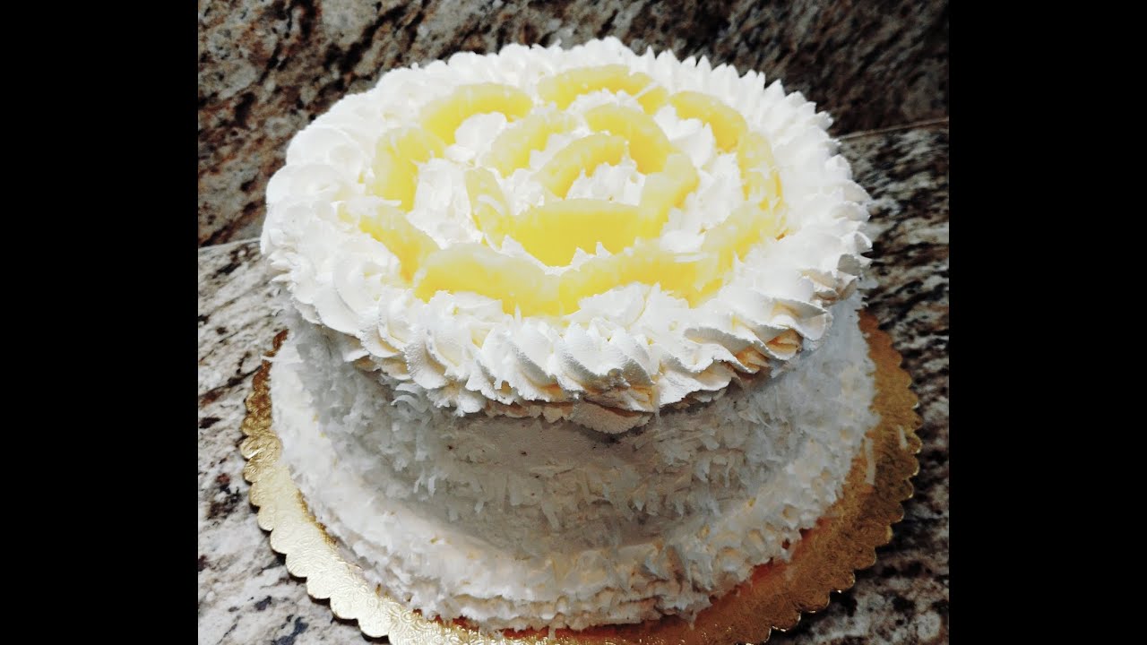 Pastel De Piña Y Coco, Tutorial Paso A Paso