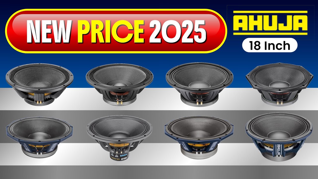Ahuja 18 Inch Speaker Price 2025 |Ahuja bass speaker price |Ahuja 650 watt से 3500 watt speaker