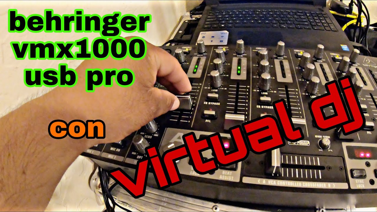 behringer vmz1000 usb con vitual dj