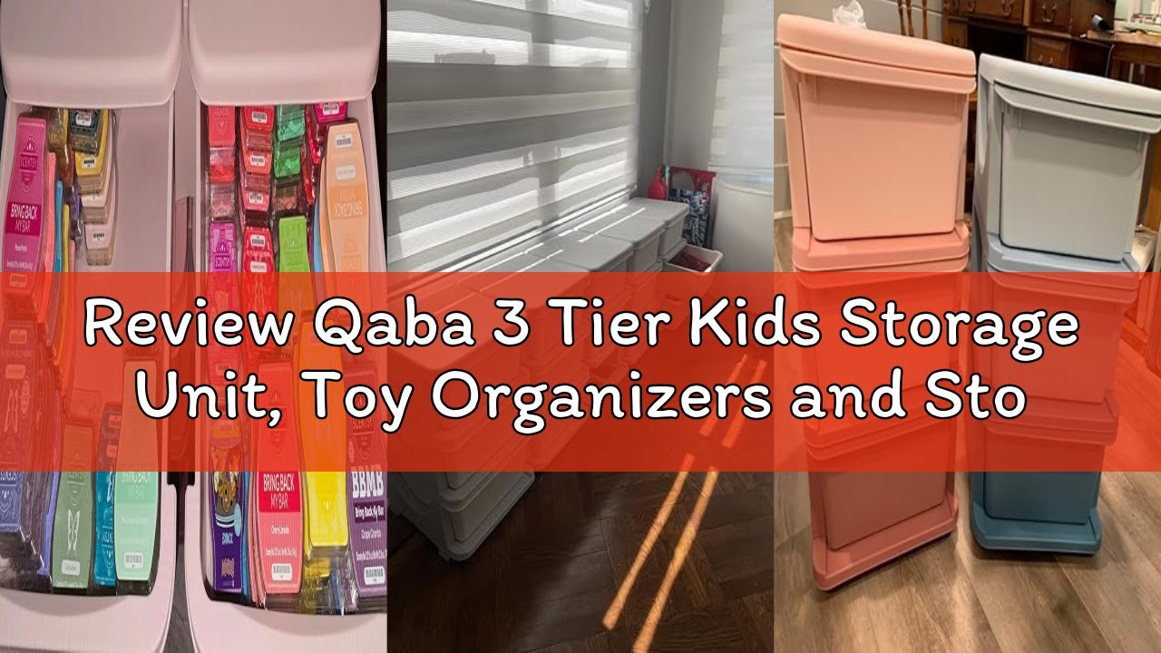 Review Qaba 3 Tier Kids Storage Unit, Toy Organizers and Storage with 6 Drawer Chest for Kids Bedroo