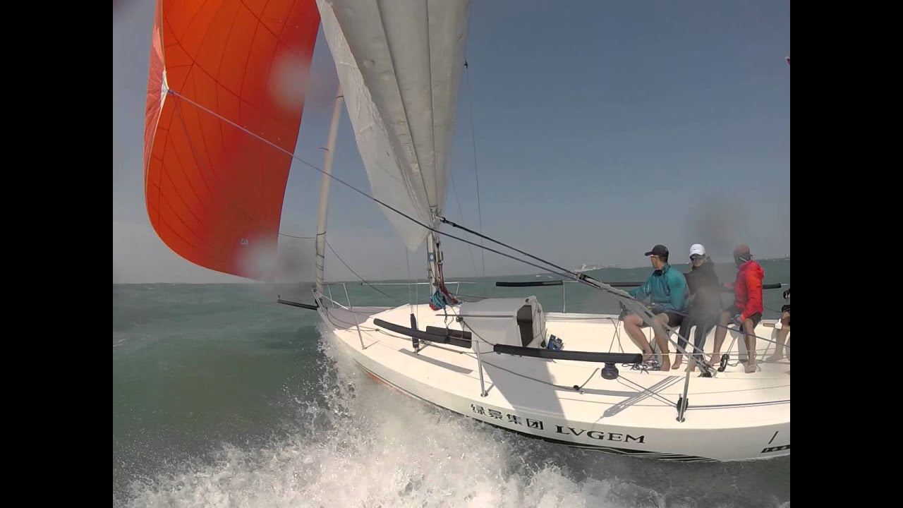 Levity J80 Downwind Sailing 20141028 SZ-HK part 4
