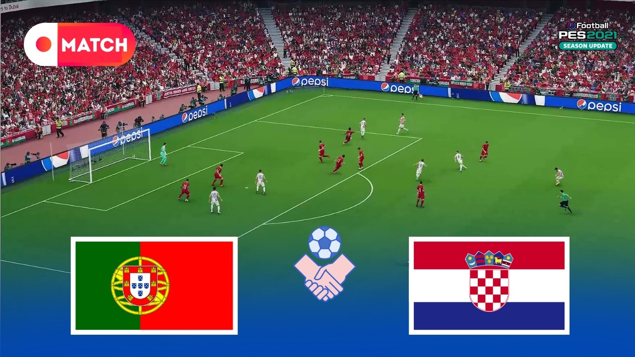 Portugal vs Croatia | World Cup 2026 Full Gameplay Simulation | eFootball PES 2021