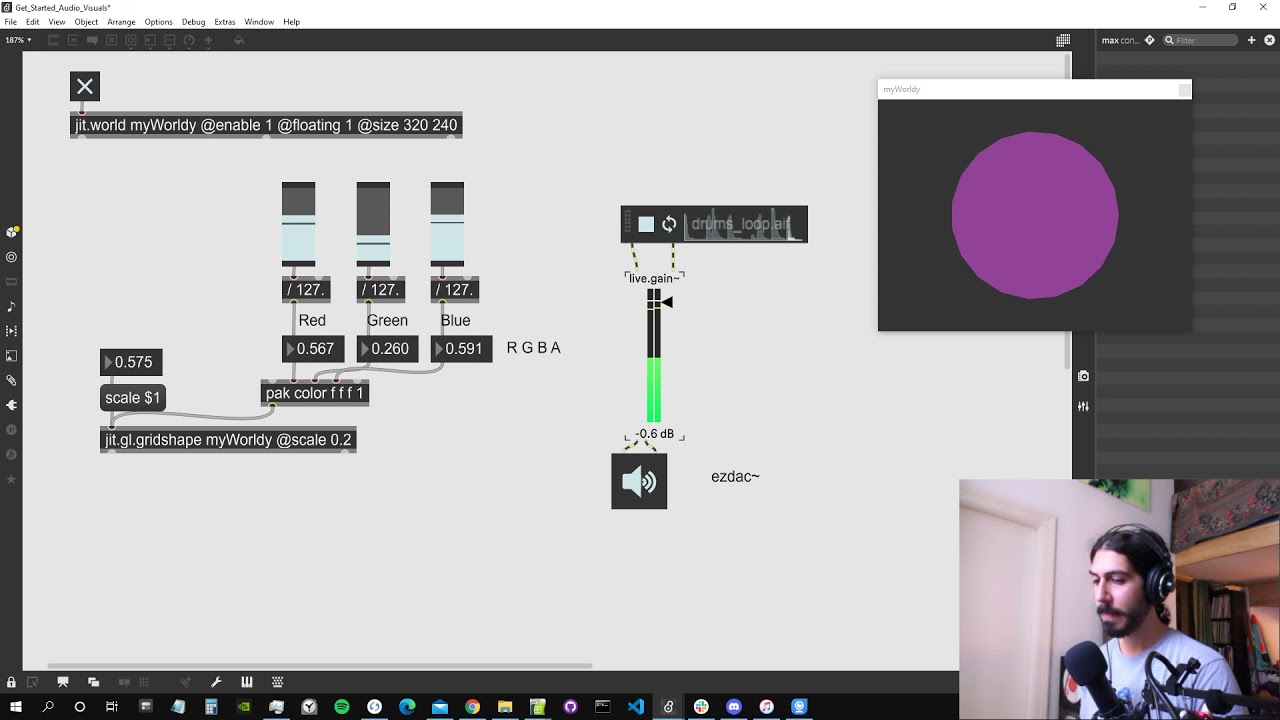 Стартовый пакет 3D Audio Reactive Visuals | 01