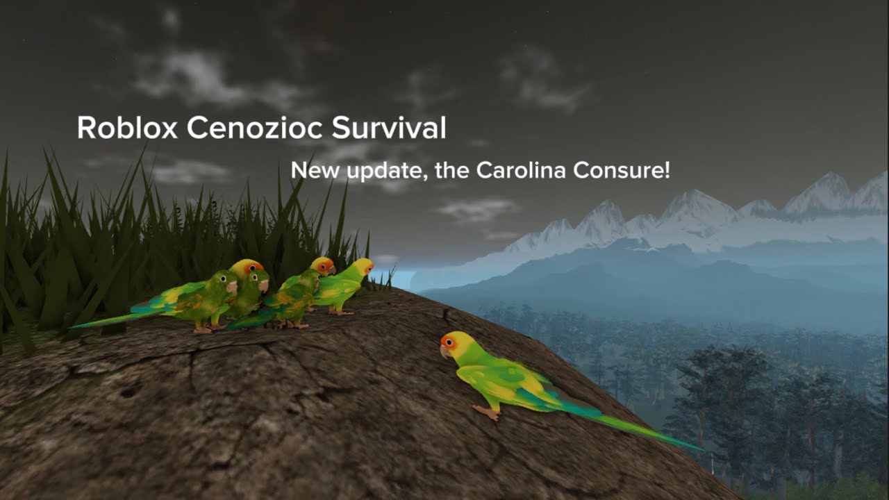 Roblox Cenozoic Survival - New update, the Carolina Conure!