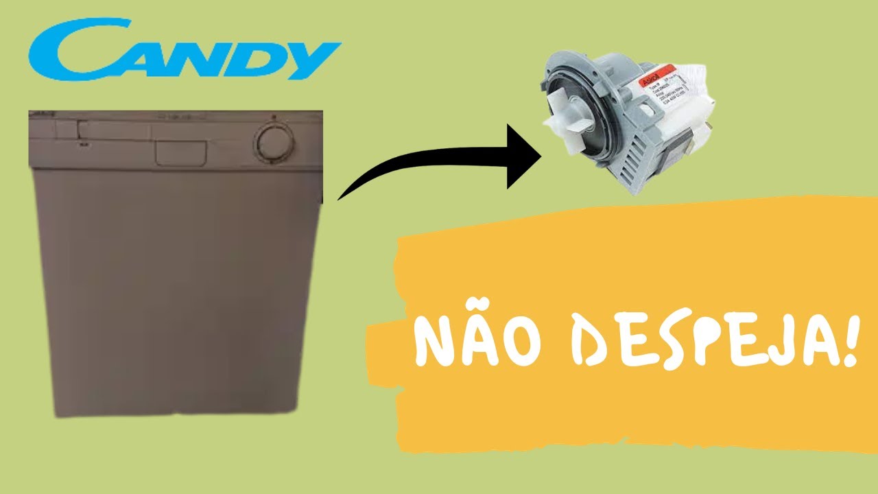 Máquina de lavar loiça Candy não despeja