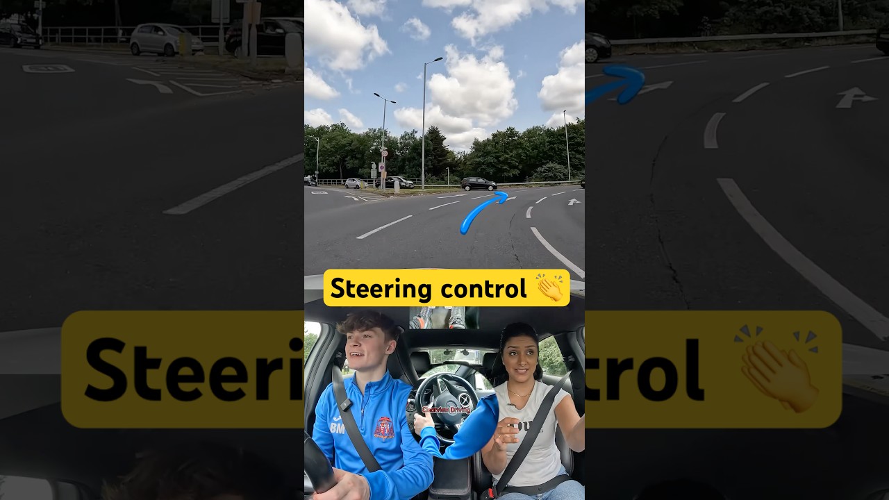 Steer gradually #driving #car #howto #learn #fyp #london #teacher