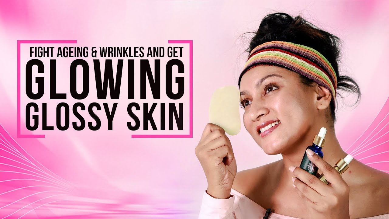 GUA SHA || FIGHT AGEING AND GET GLOWING GLOSSY SKIN || Ashtrixx