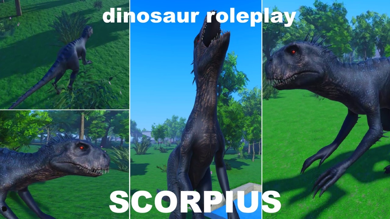 ROBLOX - UPDATE - DINOSAUR ROLEPLAY [SCORPIUS REX] How to get SCORPIUS BADGE + SCORPIUS REX MORPH!