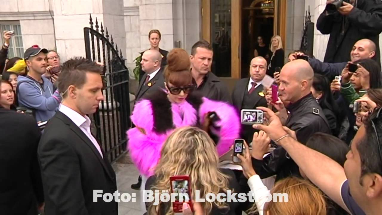 Lady Gaga på Grand Hotel, Stockholm 2012-08-29