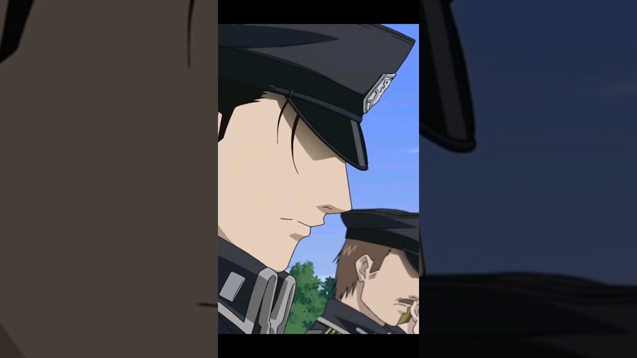 Roy Mustang piange al funerale di Hughes #otaku #anime #fullmetalalchemist #sadmoment #bestscene