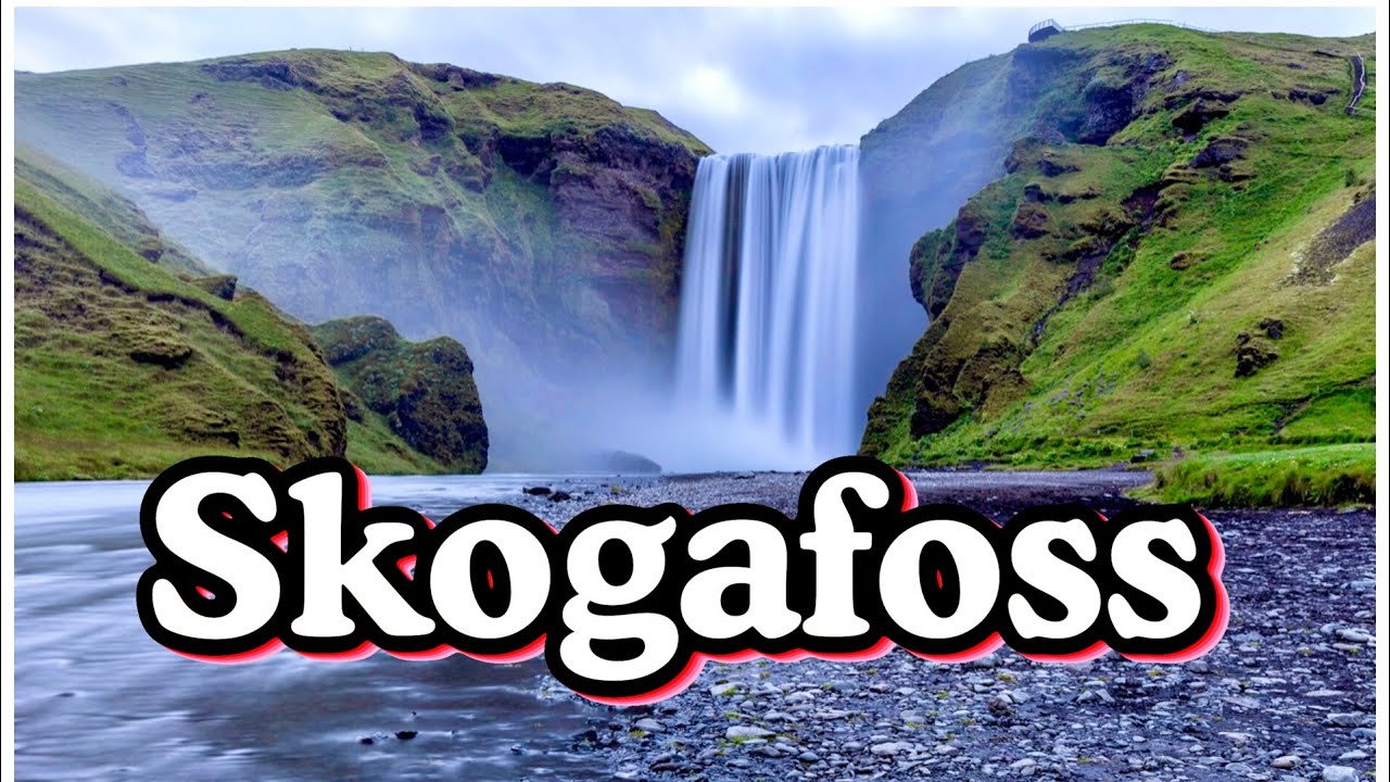 SKOGAFOSS -THE  INCREDIBLE  WATERFALL IN ICELAND 🇮🇸