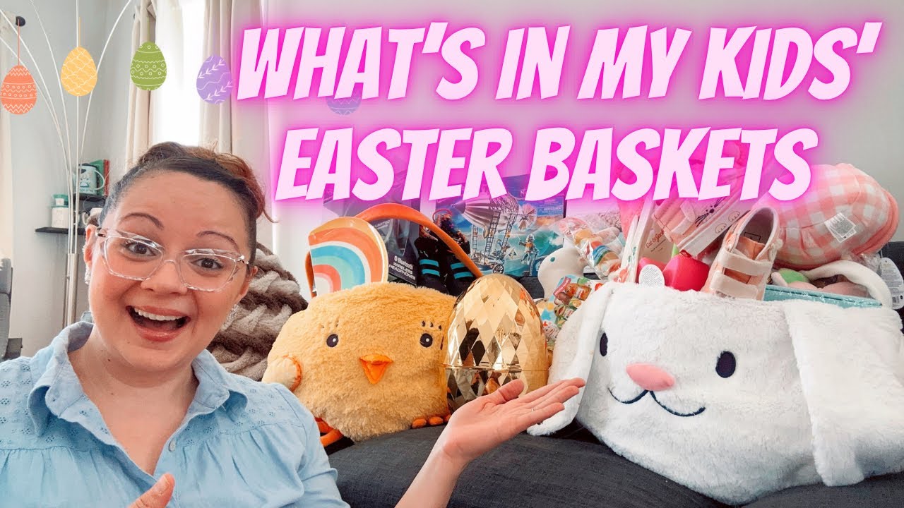 WHAT'S IN MY KIDS' EASTER BASKETS 2023 | STUFFERS FOR BOYS & GIRLS | AGES 3 THROUGH 10| NO BUDGET 🐣