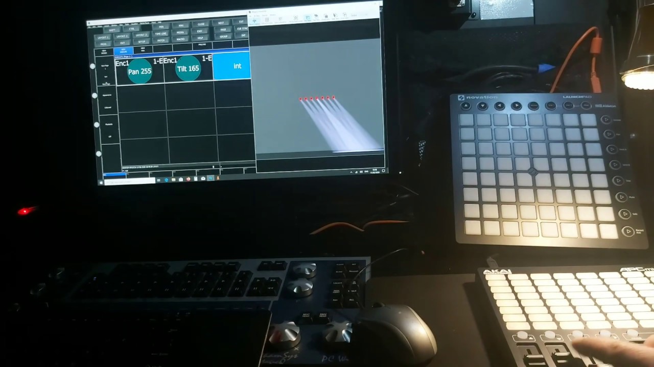 Showcockpit and chamsys with midi and osc. Part 2: faders to encoders for pan and tilt movement