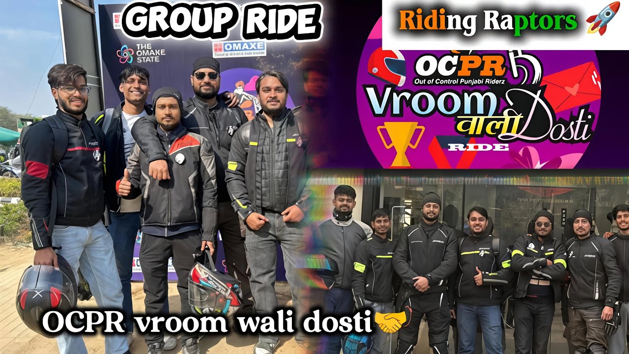 Maja agya 🤝| Crazy Bikers | OCPR Ride🏍️ | RIDING RAPTORS🚀 | Sunday Ride | Bikers🫂