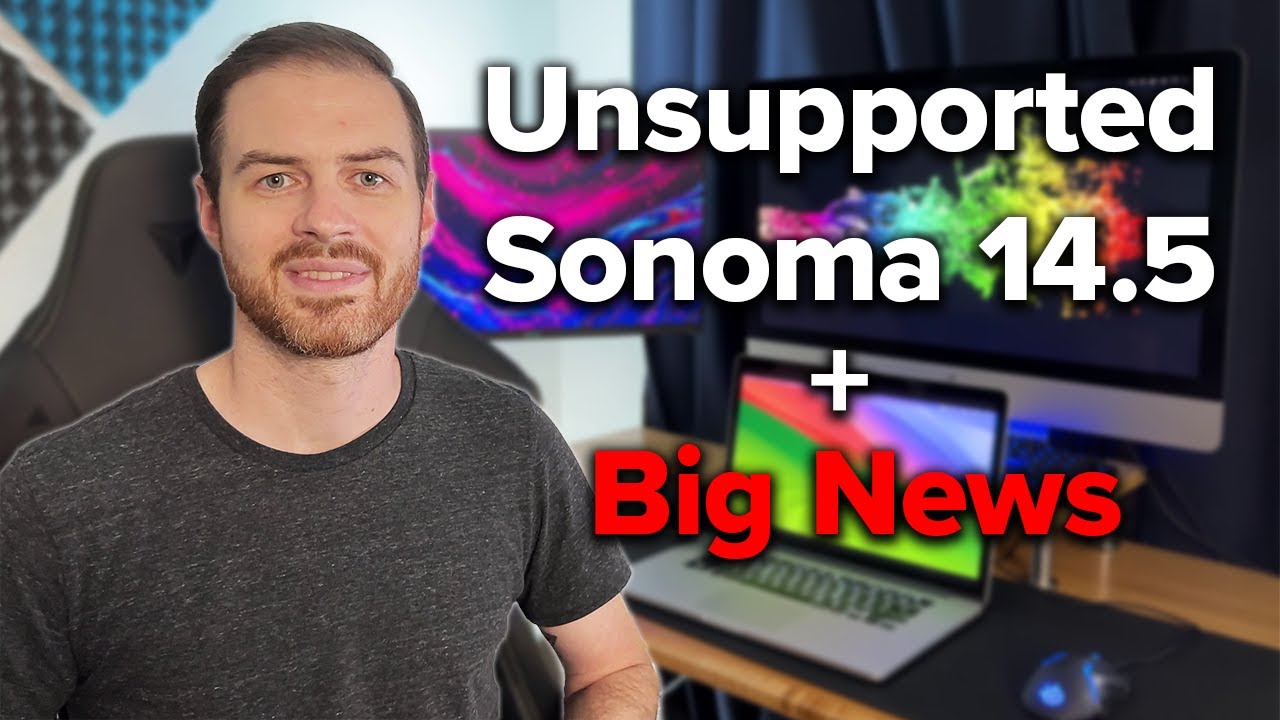 Обновление до macOS Sonoma 14.5 на неподдерживаемых компьютерах Mac + поддержка старых моделей Mac