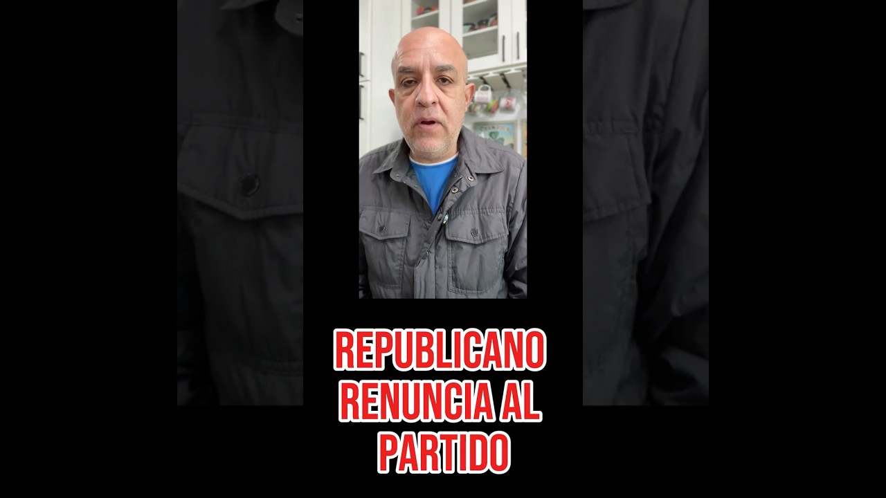Republicano Renuncia Al Partido