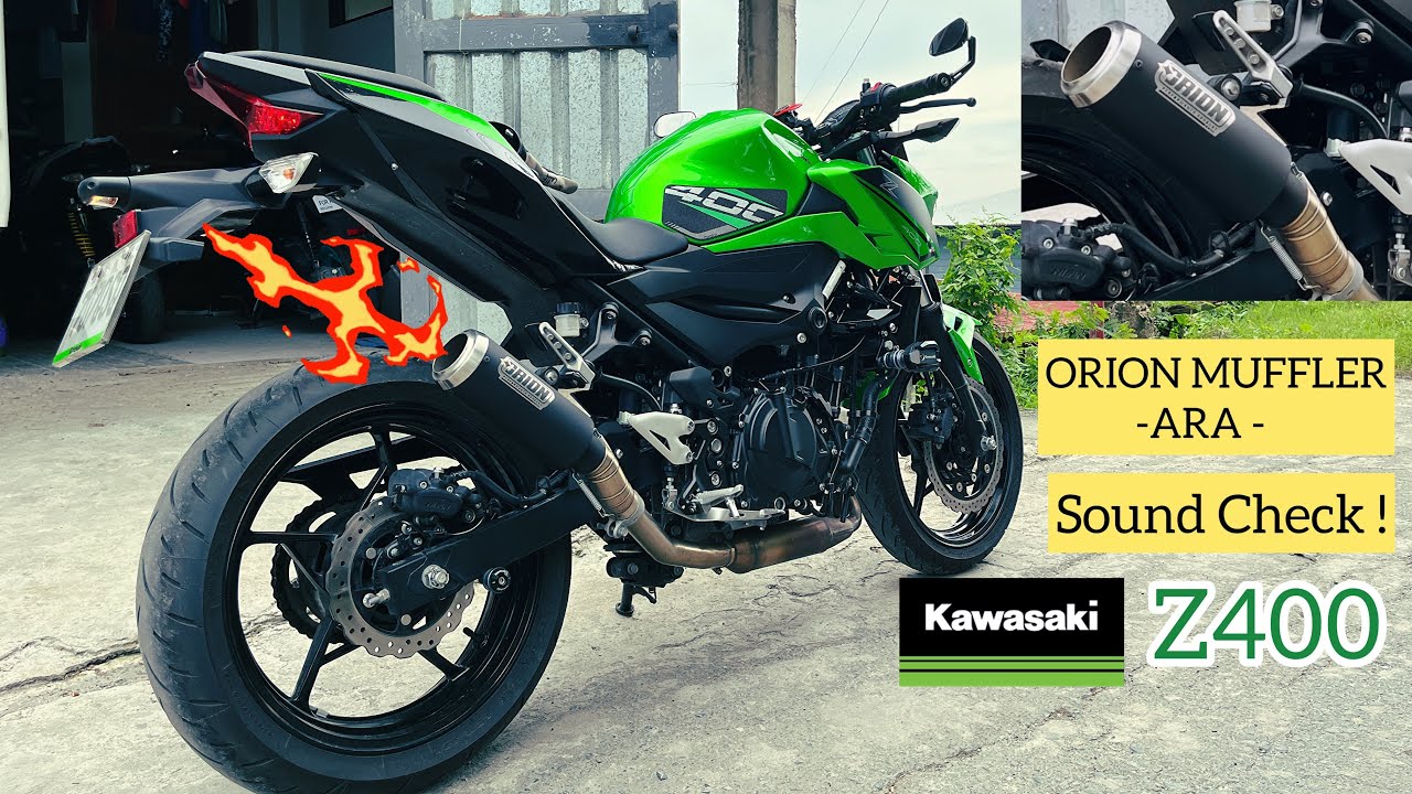 2023 Kawasaki Z400 Ride Review Part2 | ORION Slip On muffler Sound Check | CaptainPaul