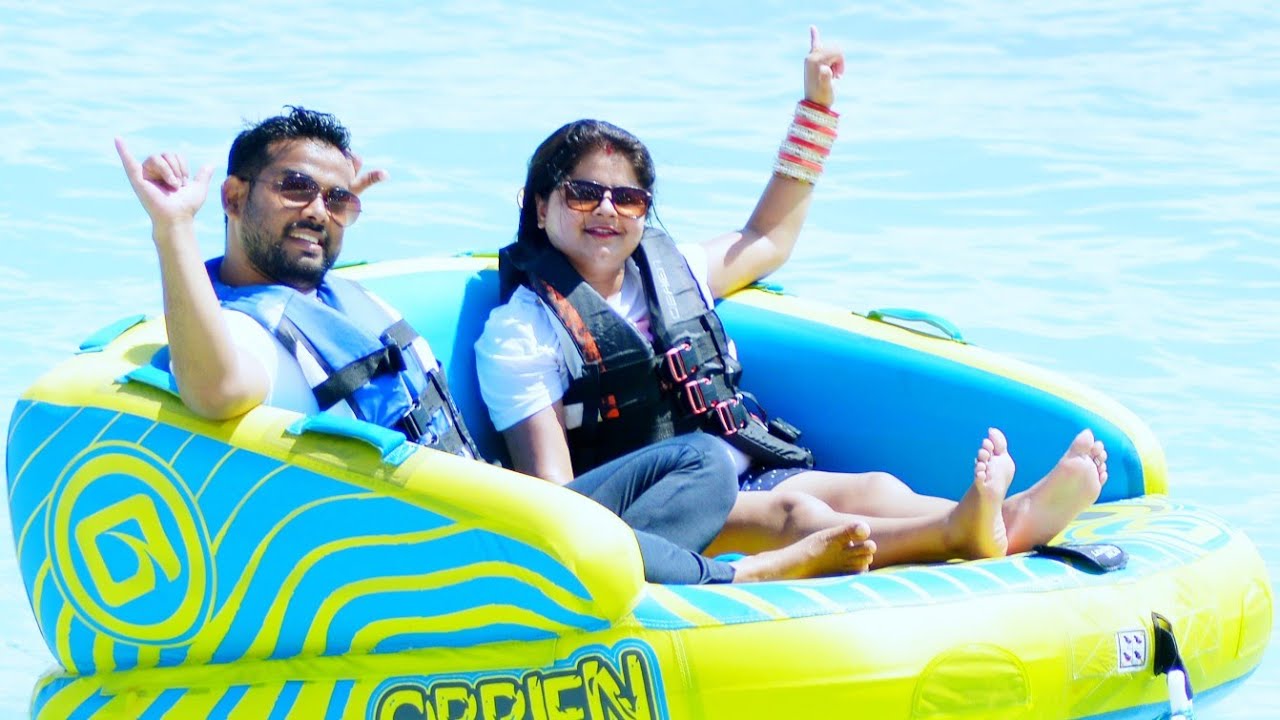 Enjoying Sofa Ride by Jetski @ Maldives