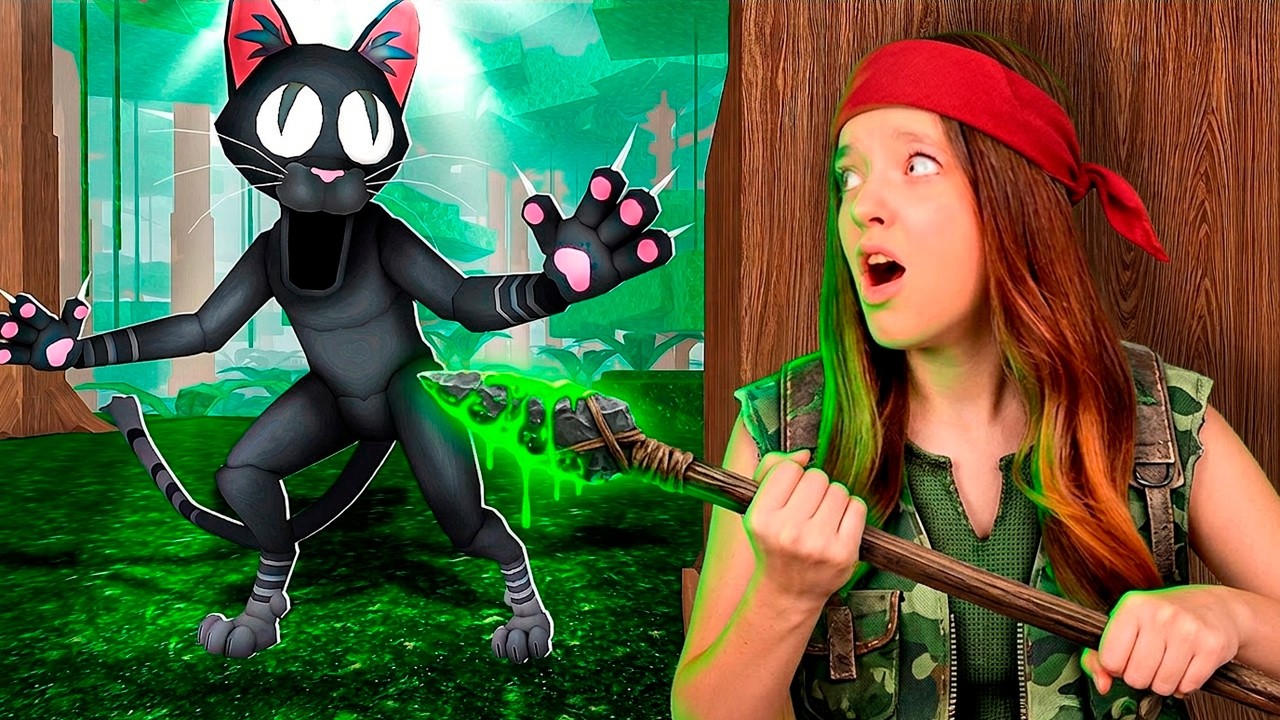 ЭТО ЧТО ЗА КОТИК?!🙀ПОПАЛА В ДЖУНГЛИ В 99 НОЧЕЙ В ЛЕСУ!😱