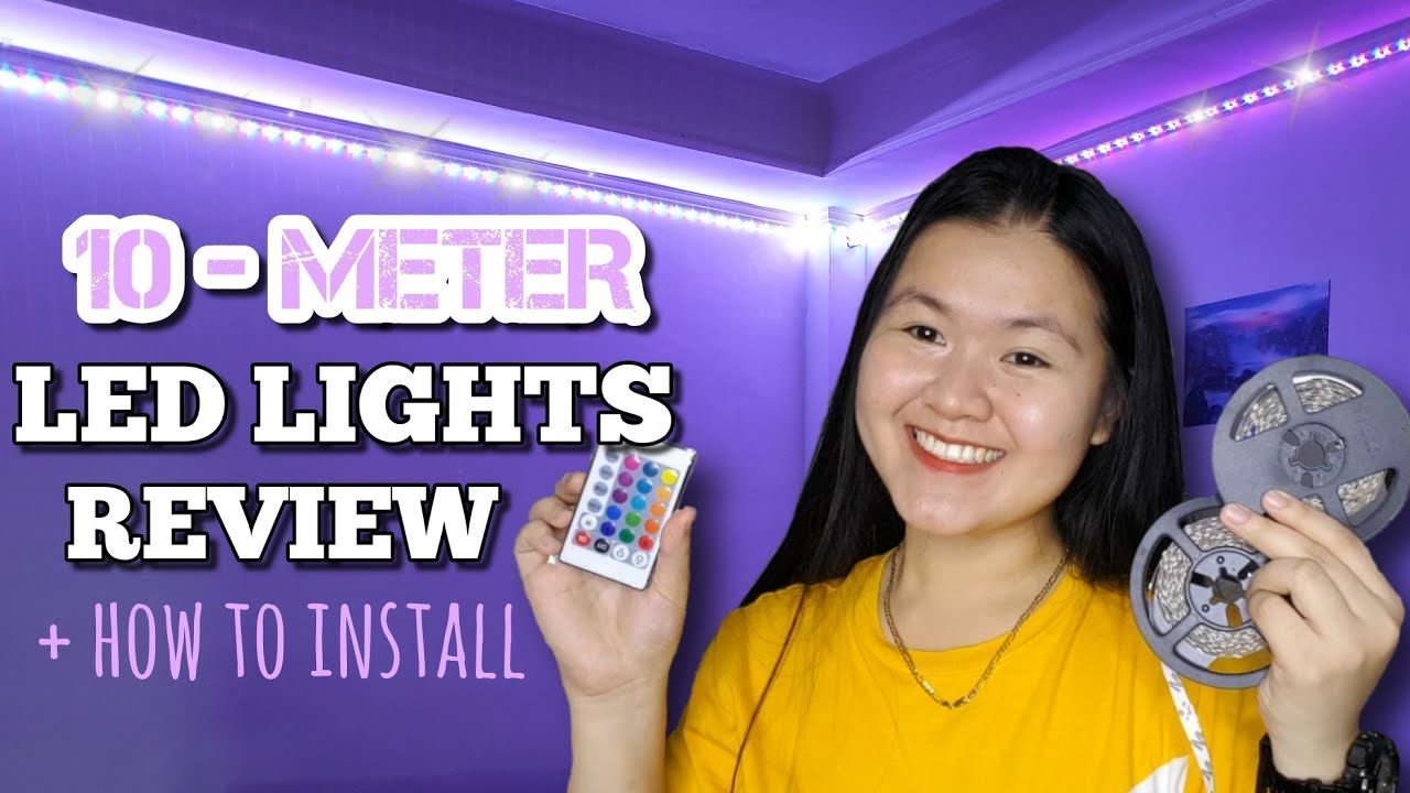 Shopee 10-METER LED STRIP LIGHTS | how to install | Taylor Sarita