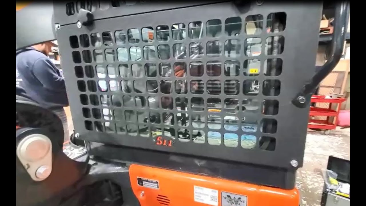 Kubota Excavator Glass Guard Installation