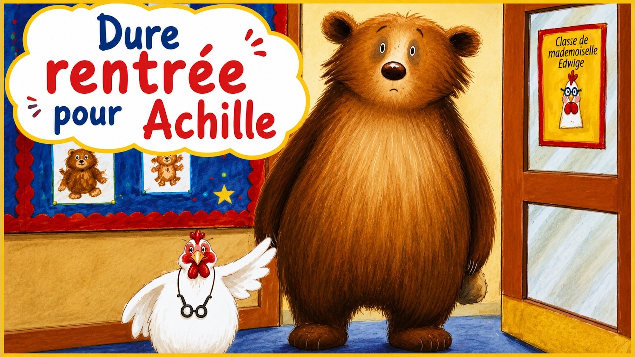 Amitié & inclusion à l’école 🏫 | Dure rentrée pour Achille (livre animé enfant)
