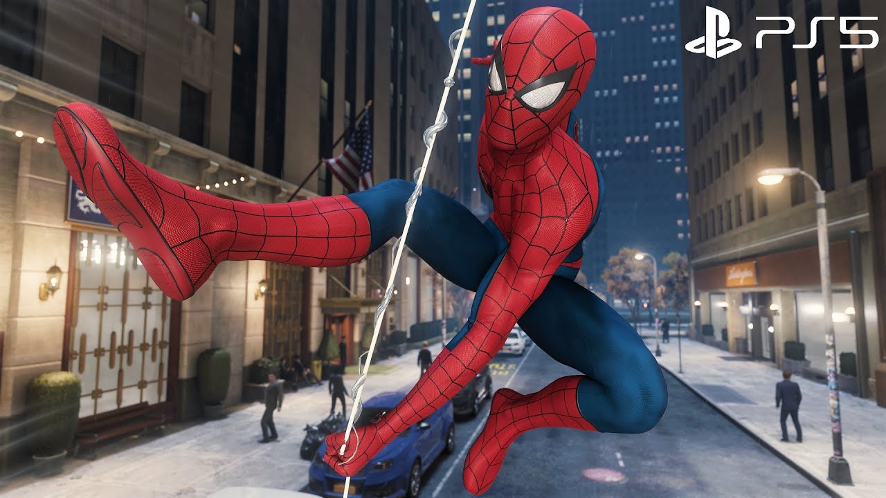 Spider-Man Remastered PS5 - Classic Suit Free Roam Gameplay (4K 60FPS Performance RT)