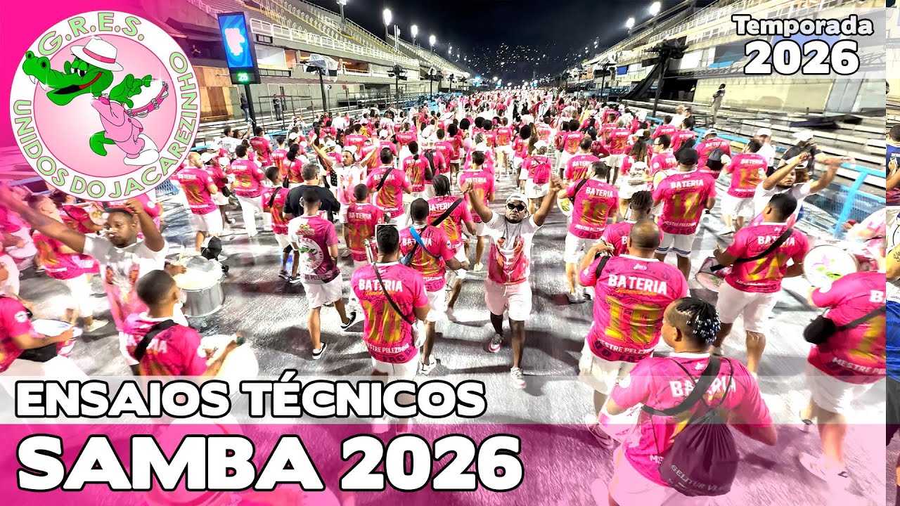 JACAREZINHO 2026 - 4K | ENSAIO TÉCNICO - LARGADA E PISTA | SAMBA AO VIVO #ETSO26