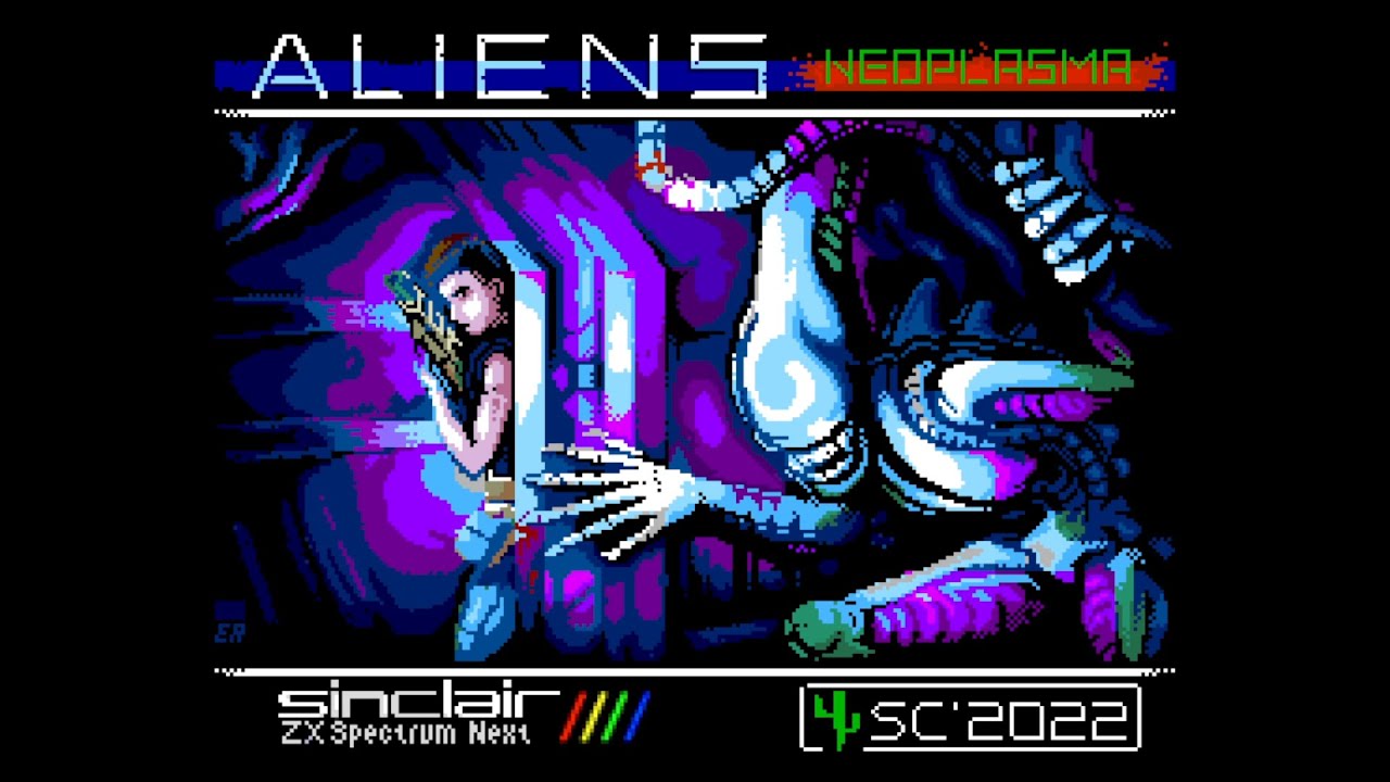 Aliens: Neoplasma - ZX Spectrum Next - Walkthrough (Longplay)