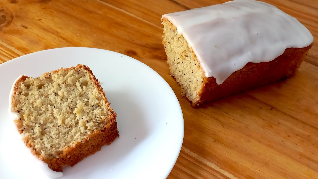 Gluten-Free Easy Lemon Cake (Pound Cake w/Oat Flour): Pastel de Limón y Semillas de Amapola s/Gluten