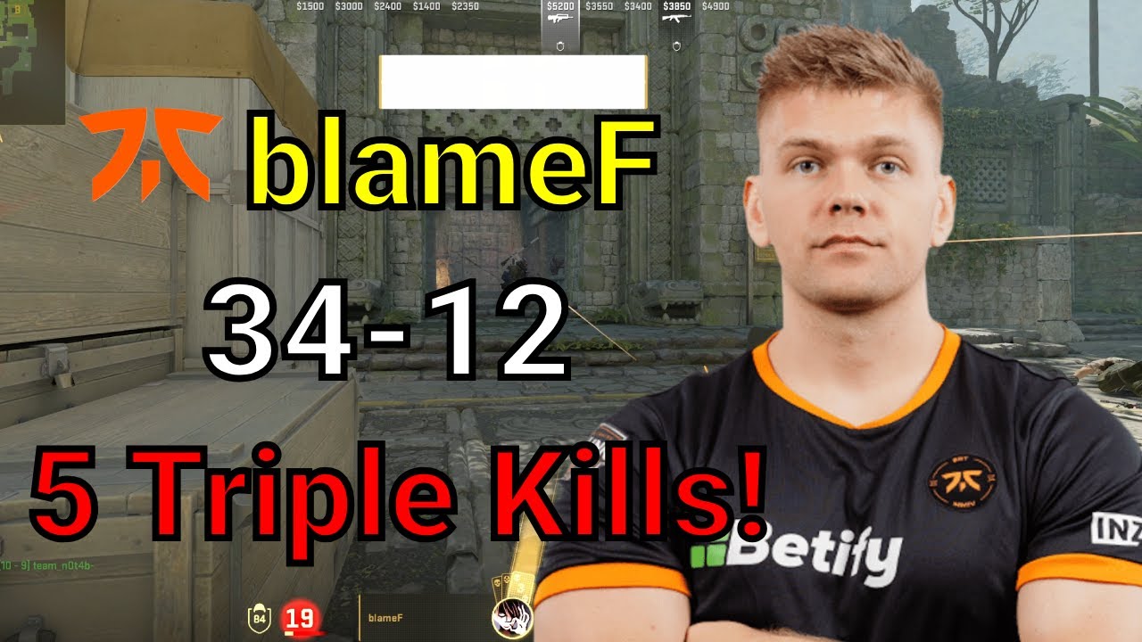 CS2 blameF pov Faceit Ancient (34-12) 5 Triple Kills! | Dec 17, 2024 | #cs2 #csgo