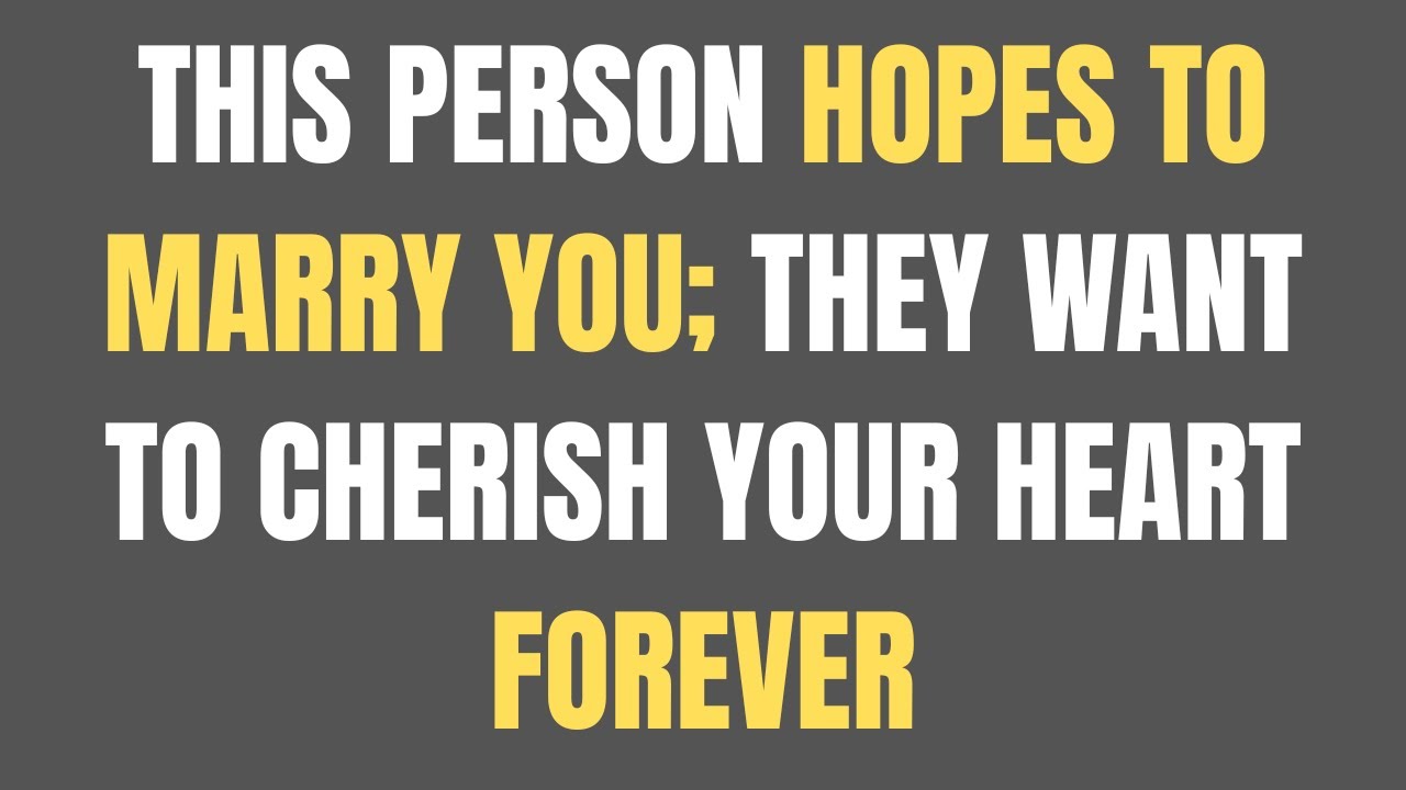 Angels Say This Person Hopes to Marry You They Want to Cherish Your Heart❤️ Forever... angel message