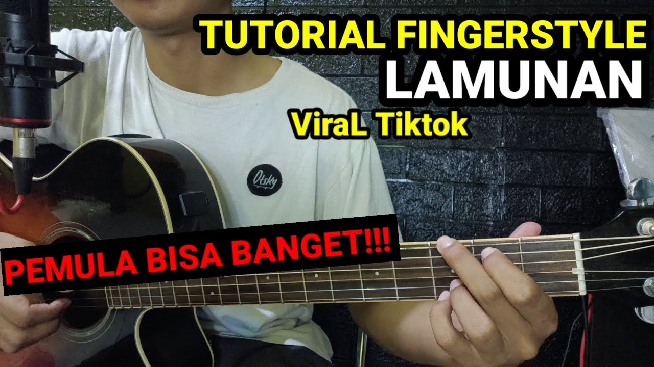 (Tutorial Fingerstyle) LAMUNAN - WAHYU F GIRI \ Pemula Langsung Bisa