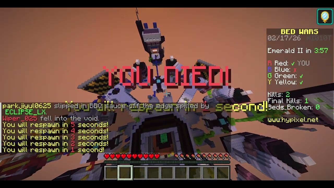 gioco nel server hypixel