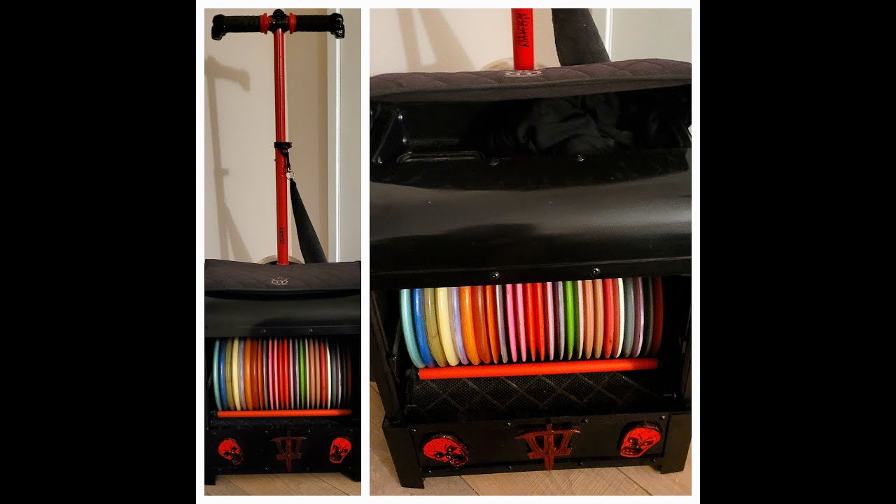 Best Modded Zuca Disc Golf Cart ever?you be the judge.This is my Zuca Large backpack Disc Golf cart