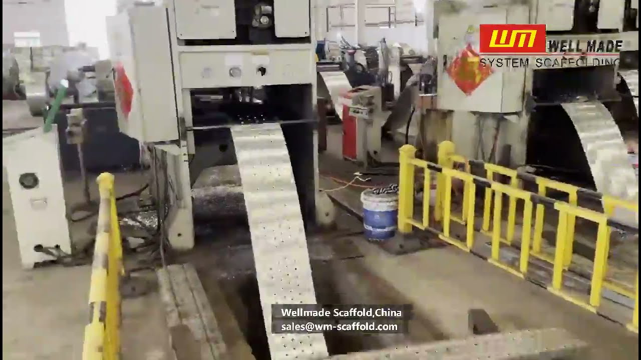 Complete Scaffolding Planks Manufacturing Process - Hook On Steel Scaffold Board Production-Wellmade