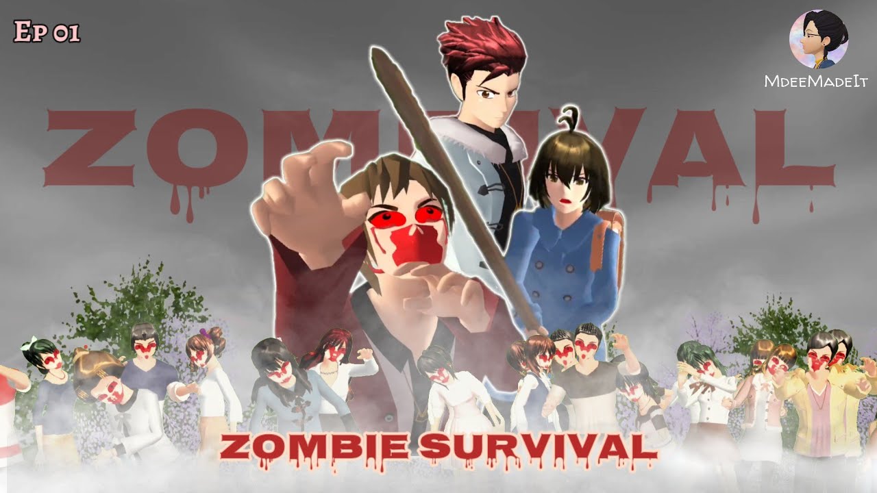 Zombie Survival #1 | MdeeMadeIt | Sakura School Simulator