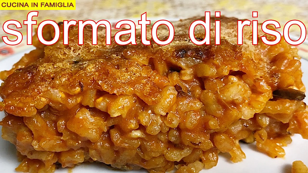 TIMBALLO DI RISO FILANTE MEDITERRANEO  AL FORNO  RICETTA SEMPLICE E VELOCE
