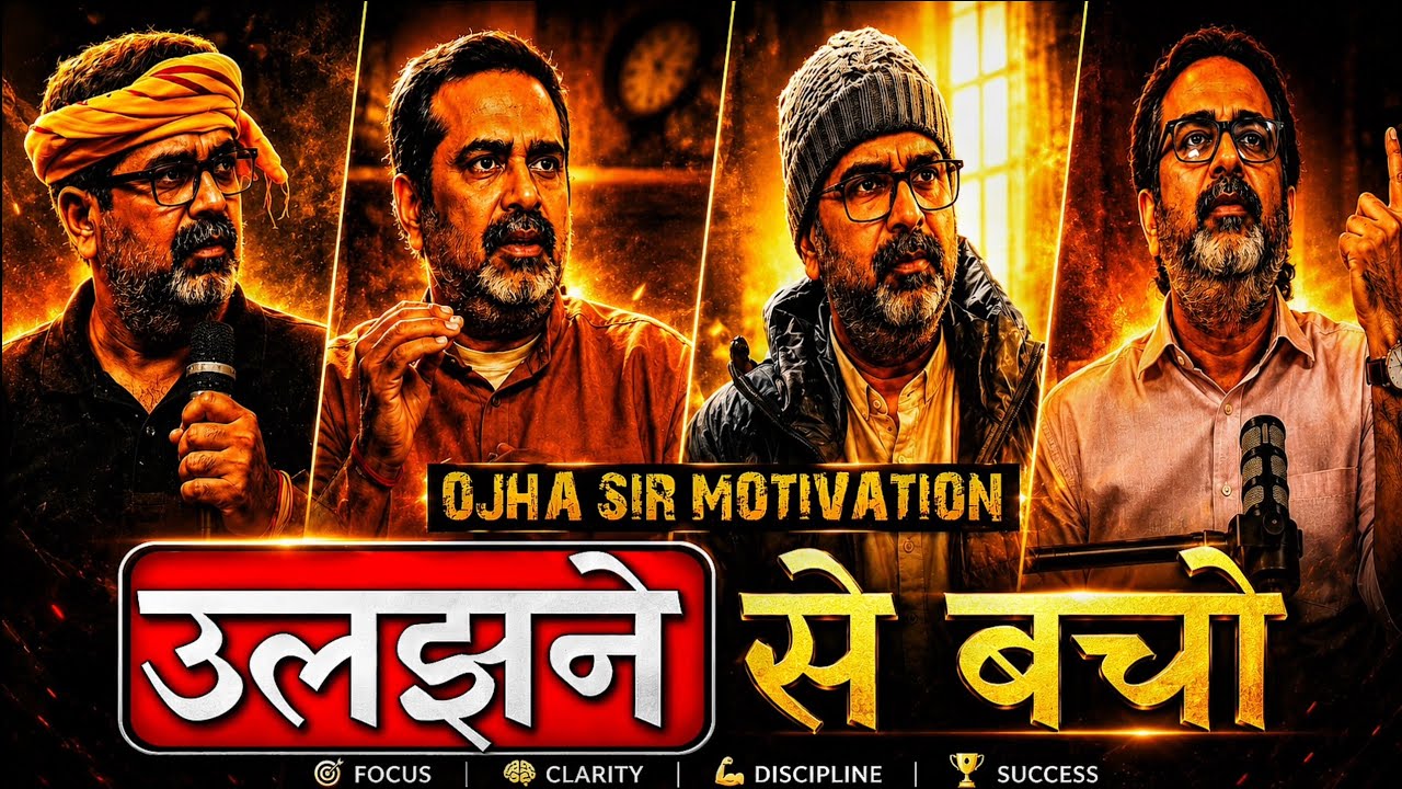 उलझने से बचो 🔥don't confused 🔥 ojha sir motivation  #ojhasir #confused #ias 