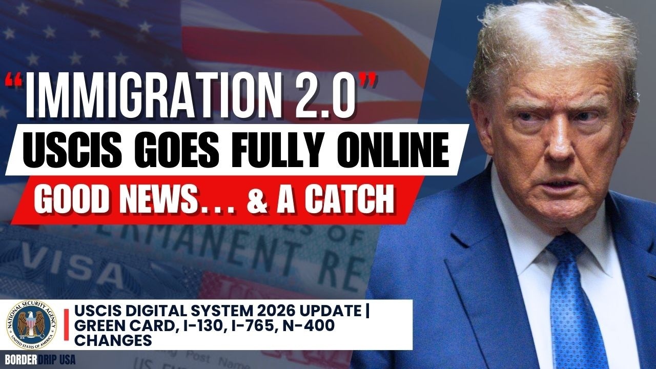 🔥Обновление цифровой системы USCIS на 2026 год | Изменения в процедурах получения грин-карты, I-1...