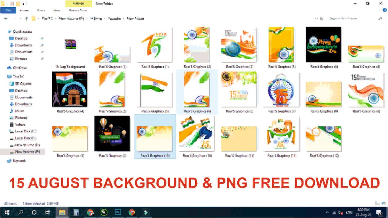 15 August Background & PNG File Free Download