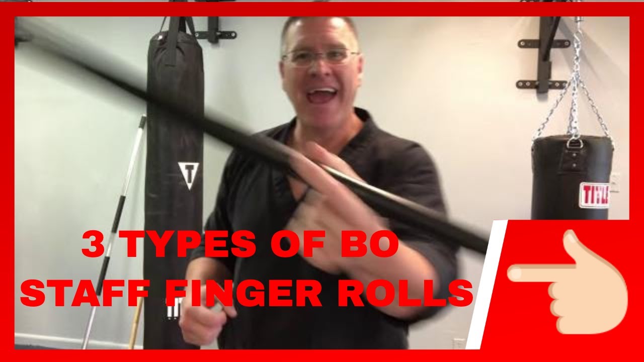 MARTIAL ARTS CLASS - BO STAFF FINGER ROLLS