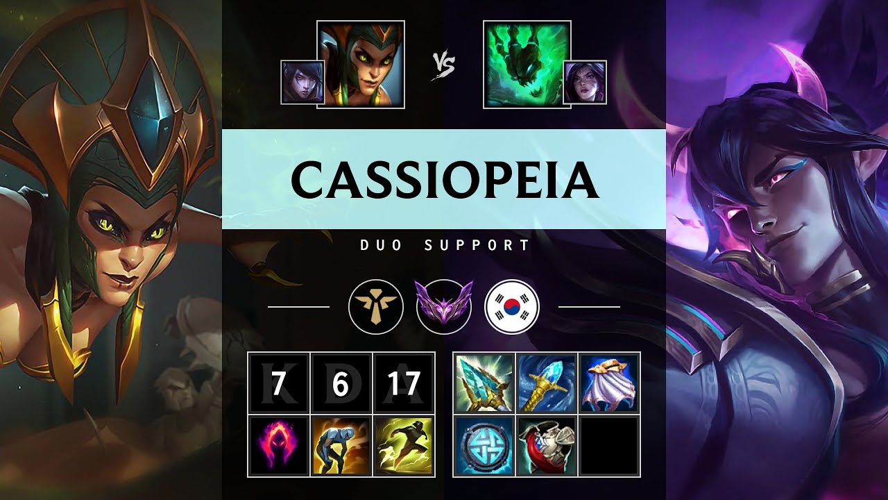Cassiopeia Support vs Thresh - KR Master Patch 25.17