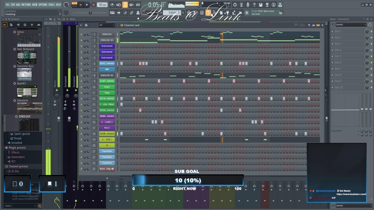 LIVE making + listening to beats