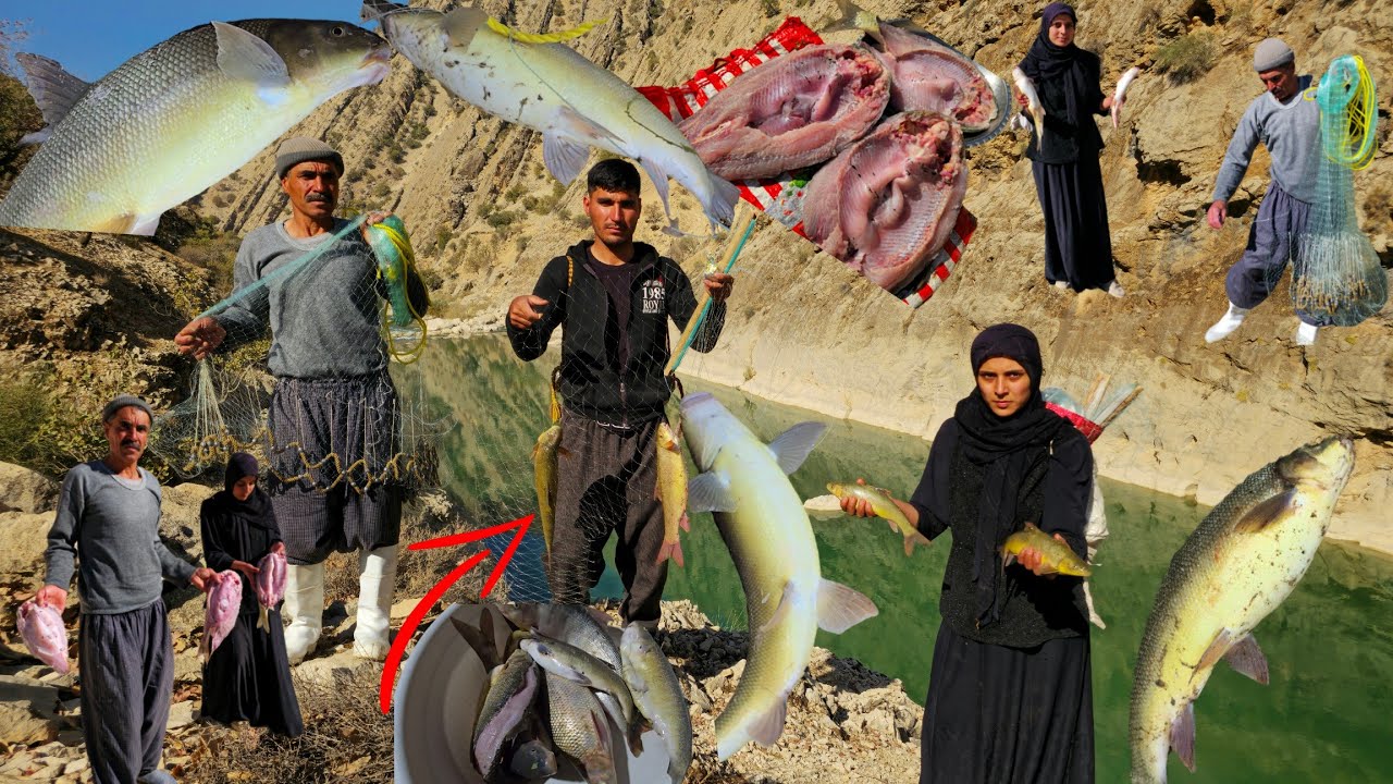 🌊🎣Кочевая рыбалка на реке🎣🐟 | Азарт кочевой жизни в горах 🏔