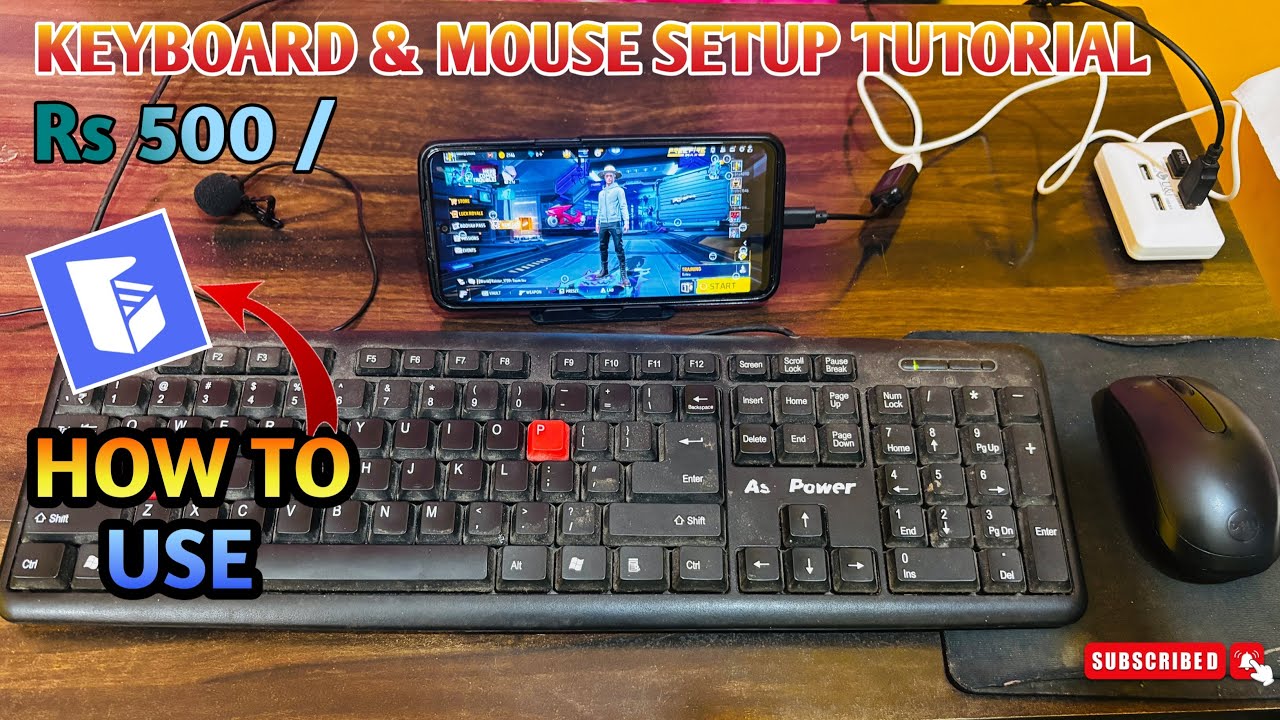 How to play Free fire using Keyboard & Mouse in mobile full setup tutorial