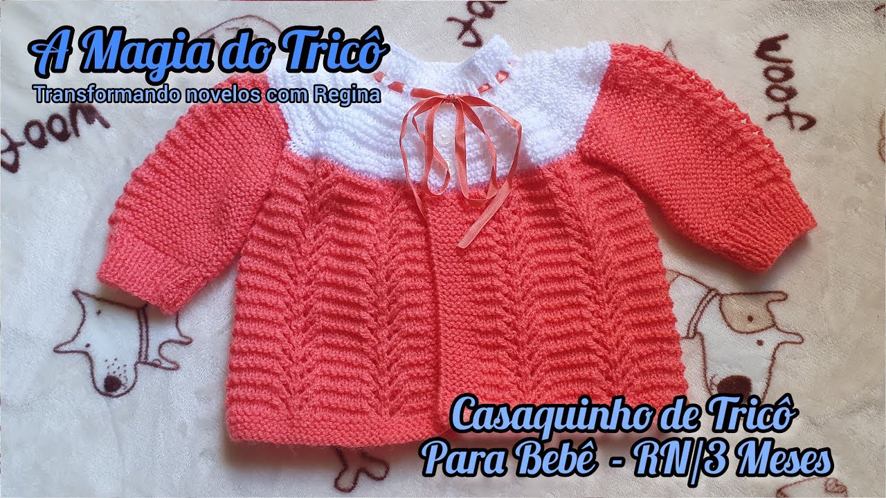 Casaquinho de Trico para Bebe ‐ RN